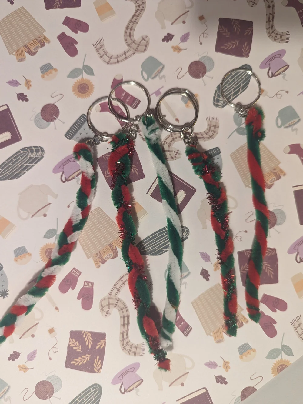 Handmade Holiday Keychains